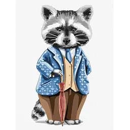 Картина за номерами Ideyka Вусатий джентльмен 30x40 см (KHO6013)