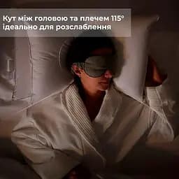 Двоярусна подушка ортопедична біла, подушка для сну на спині ДуоРелакс 40x68 см DoubleDeck - мініатюра 3