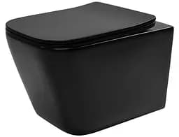 Подвесной унитаз Rea Raul black matt REA-C1100, Черный матовый