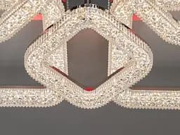 Люстра стельова LED Diasha 2205/4+4HR, 130W, 3200K-6500K, хром, сучасний стиль, з пультом управління - мініатюра 6