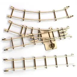 Деревянный конструктор «Rails set» 196 деталей Time for Machine 32,5х18,5х2 см igr0001561