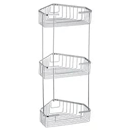 Полка-решетка угловая 3-ярусная ZERIX LR335-2 (LL1453)