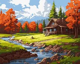 Набір для розпису по номерах. "Місце натхнення" 40х50см КНО6337