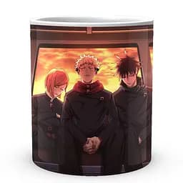 Кухоль GeekLand Jujutsu Kaisen Магічна Битва Ітадорі Нобара Мегумі JK.02.19 330 мл білий - мініатюра 2
