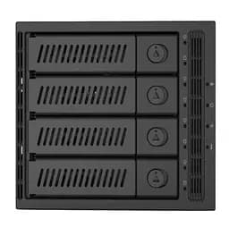 Зовнішня кишеня Chieftec CMR-3141SAS 3x5.25" - 4x3.5" HDDs Hot-Swap Metal (CMR-3141SAS) - мініатюра 2