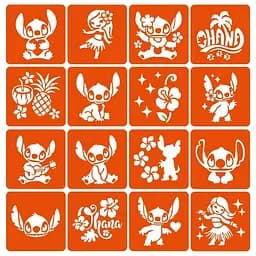 Набор трафаретов для био-тату "Лило и Стич" Fresh Tattoo lilo_stich-simple-16