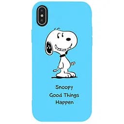Чохол-накладка Toto Matt TPU 2 mm Print Case Apple iPhone XS Max #64 Snoopy Sky Blue