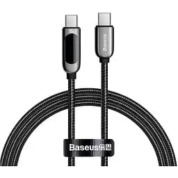 Кабель з дисплеєм Baseus Display Fast Charging Data Cable Type-C to Type-C 1 м 100W 5A CATSK-B01