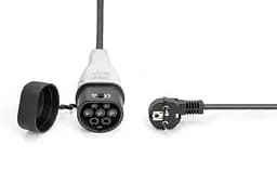 Кабель зарядний Digitus EV Single Phase, 230V, 8-16А, 5 m, Schuko to Type 2, з блоком керування та і teh0018831 - мініатюра 9