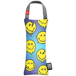 Игрушка для собак Waudog Fun с пищалкой Смайлики на голубом M