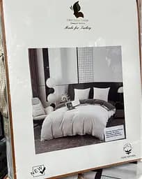 Постільна білизна L&M Home Textiles євро розмір з вареної бавовни не вимагає прасування 100% бавовна 200х230 см Молочний Туреччина - мініатюра 3