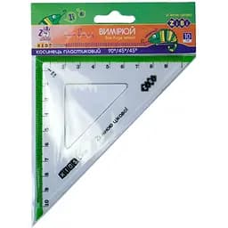 Угольник ZiBi Kids Line 100 мм с салатовой полоской (ZB.5620-15)