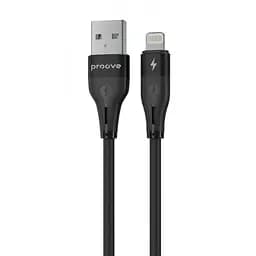 Кабель Proove Soft Silicone USB to Lightning 2.4A (1m) black