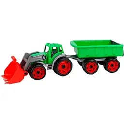 Трактор Игрушечный С Ковшом И Прицепом 3688Txk Зеленый