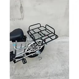 Електровелосипед Minako U18" 600W 48V 18Ah + вантажний посилений багажник сірий - мініатюра 7