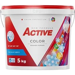 Порошок для прання Active Color з ароматом свіжості відро + дозатор 5 кг