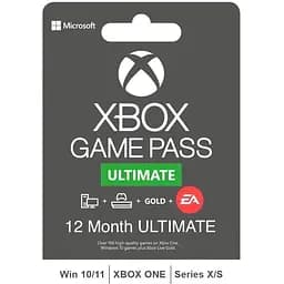 Комплект Xbox Game Pass Ultimate - 12 місяців: Game Pass Console + PC + Core + EA Play (Xbox One/Series + Windows 10/11) для всіх регіонів та країн