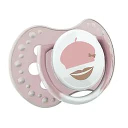 Пустушка силіконова динамічна Lovi Retro baby, 3-6 міс., 2 шт., рожевий (22/804girl) - мініатюра 3
