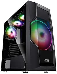 Корпус Turbo G2057B без БП 2xUSB3.0 1xUSB2.0 1x200мм ARGB 3x120мм ARGB VGA 345мм LCS 2E Gaming teh0018871