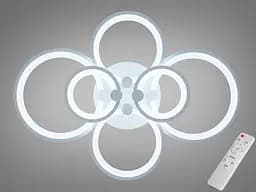 Стильная потолочная светодиодная люстра с ИК пультом, 110W