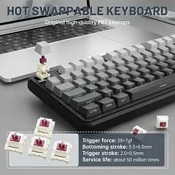 Ігрова клавіатура ATTACK SHARK X98 PRO , Чорний - мініатюра 6