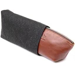 Жіноча шкіряна косметичка GRANDE PELLE 23х10х7 см acs0018661 - мініатюра 5