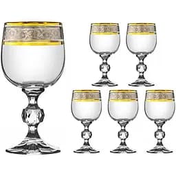 Набір келихів для вина Lora Ніка 190 мл 6 шт. NGC154SETWINE-D