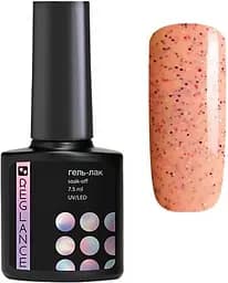 Гель-Лак для нігтів Reglance 120 Персиковий з різнокольоровим конфетті 7.5 мл