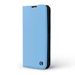 Чехол-книжка для Samsung Galaxy S25 5G, OneFold Case, голубой, из экокожи (PU) и TPU, с магнитом, с подставкой и отделением для карт, трансформируется в подставку, противоударный, защита всего корпуса, ArmorStandart (ARM81559) - мініатюра 2