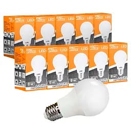 Набор светодиодных ламп Evro Lights 8 Вт 4200 К A-8-4200-27 Е 27, 10 шт. (58943)