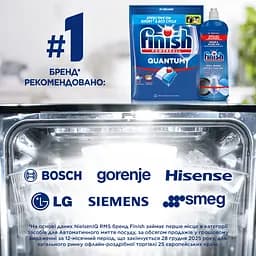 Засіб для миття посуду Finish Quantum All in 1 Лимон 115 таблеток - мініатюра 6