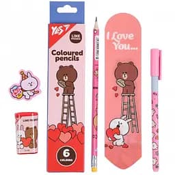 Набір канцелярії Yes Line Friends 6 предметів (450249)