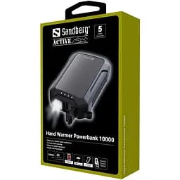 УМБ Sandberg Hand Warmer з обігрівачем рук 10000 mAh 2A, USB, Type-C in, LED ліхтар 1W - мініатюра 3