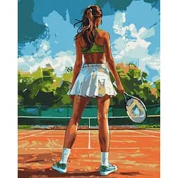 Картина за номерами на підрамнику Brushme Тенісистка