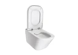 Унітаз підвісний Roca Gap Clean Rim A34H47C000 з кришкою Soft Close, Білий - мініатюра 2