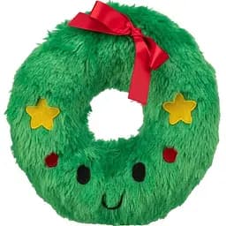 Игрушка для собак Trixie Рождественский веночек со звуком плюш 22 см зеленая (92627_Christmas)