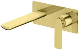 Смеситель для умывальника Kohlman Experience brushed gold + BOX скрытого монтажа QW185EGDB Золотой