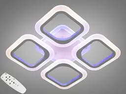 Люстра стельова LED Diasha AS8060/4WH, 50W, 3200K-6000K, білий метал, сучасний стиль для дитячої кімнати