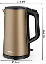 Електрочайник Tefal Double Layer SS 1.5 л з подвійними стінками мідний kuh0015397 - мініатюра 8