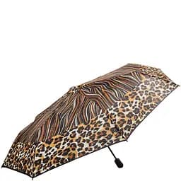 Жіноча складана парасолька повний автомат Airton 98 см коричнева - мініатюра 2