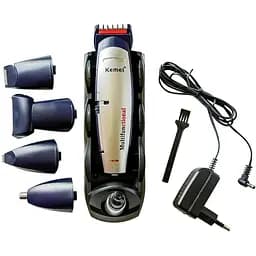 Універсальний чоловічий тример для бороди вусів носа та тіла Kemei KM 560 5 в 1