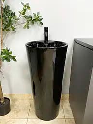Умивальник підлоговий VBI Bolonia black glossy VBI-019018, Чорний - мініатюра 4