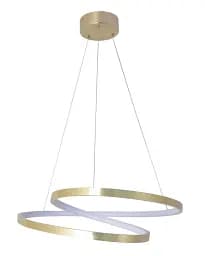 Люстра подвесная светодиодная круглая Goldlux 328052 Zefira 50 Led 1x40W 4000K 3700Lm IP20 Золотой