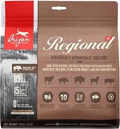 Сухий корм Orijen Regional Red Dog 0.34 кг для собак усіх порід і вікових груп (яловичина, дикий кабан, бізон, ягнята