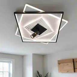 Стельова LED люстра Diasha 5535WH+BK dimmer від 12 до 18 кв.м. - мініатюра 2