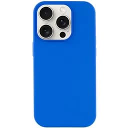 Чехол Silicone Case Full Protective (AA) NO LOGO для Apple iPhone 13 Pro Max (6.7) Синий / Capri Blue