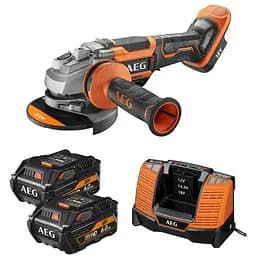 Шлифмашина угловая AEG аккумуляторная 2хLi-Ion 18 В 125 мм (BEWS18-125BLPX-60)
