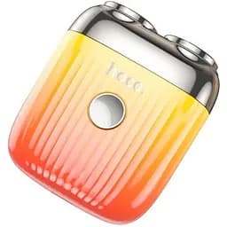 Портативна чоловіча роторна електробритва 3Вт Hoco Portable mini shaver DI30 IPX6 Помаранчева - мініатюра 2