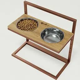 Hollky Flex L — регулируемые миски на подставке для больших собак (2 × 1.8 л)