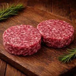 Біфштекси для бургерів Чугун м'ясо оленя рублені заморожені 150 г 2 шт.